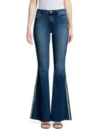 LAGENCE - SOLANA HIGH-RISE SIDE STRIPE FLARED JEANS at Saks Fifth Avenue